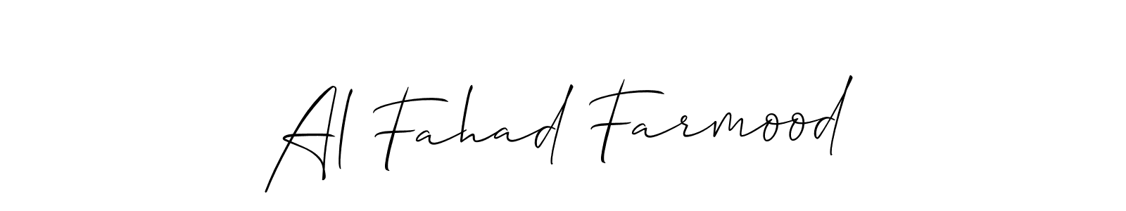You can use this online signature creator to create a handwritten signature for the name Al Fahad Farmood. This is the best online autograph maker. Al Fahad Farmood signature style 2 images and pictures png