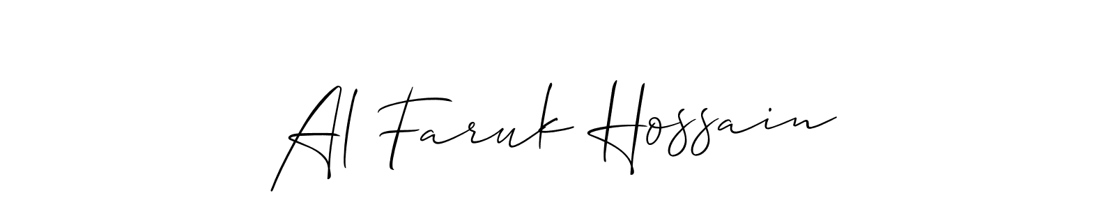 See photos of Al Faruk Hossain official signature by Spectra . Check more albums & portfolios. Read reviews & check more about Allison_Script font. Al Faruk Hossain signature style 2 images and pictures png