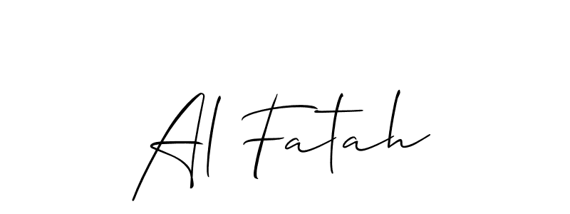 Once you've used our free online signature maker to create your best signature Allison_Script style, it's time to enjoy all of the benefits that Al Fatah name signing documents. Al Fatah signature style 2 images and pictures png