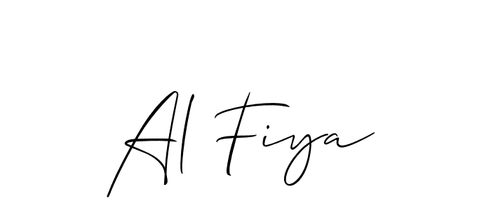 How to Draw Al Fiya signature style? Allison_Script is a latest design signature styles for name Al Fiya. Al Fiya signature style 2 images and pictures png