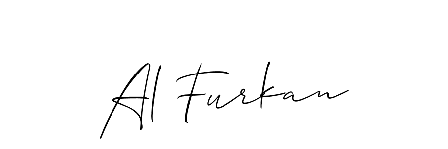 Create a beautiful signature design for name Al Furkan. With this signature (Allison_Script) fonts, you can make a handwritten signature for free. Al Furkan signature style 2 images and pictures png