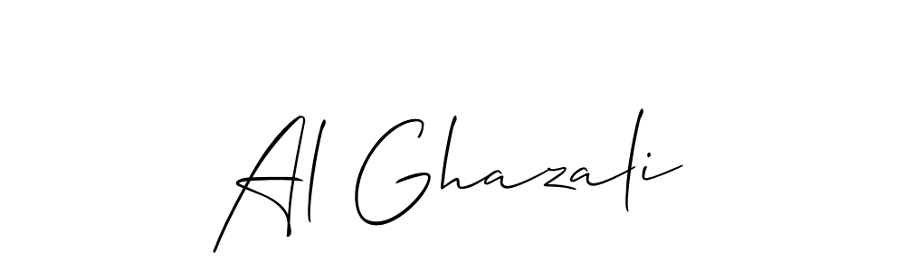 Design your own signature with our free online signature maker. With this signature software, you can create a handwritten (Allison_Script) signature for name Al Ghazali. Al Ghazali signature style 2 images and pictures png