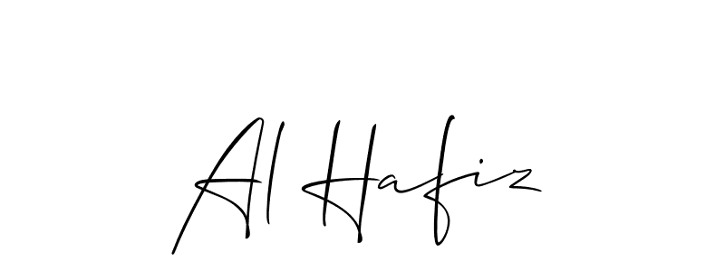 Create a beautiful signature design for name Al Hafiz. With this signature (Allison_Script) fonts, you can make a handwritten signature for free. Al Hafiz signature style 2 images and pictures png
