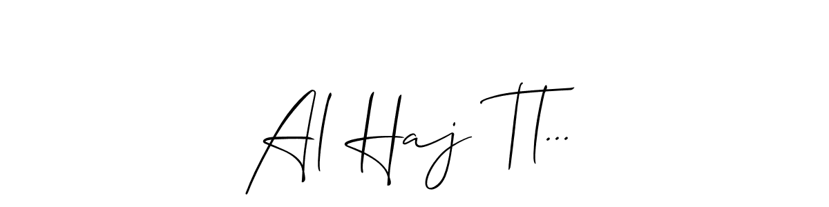 Similarly Allison_Script is the best handwritten signature design. Signature creator online .You can use it as an online autograph creator for name Al Haj Tl.... Al Haj Tl... signature style 2 images and pictures png