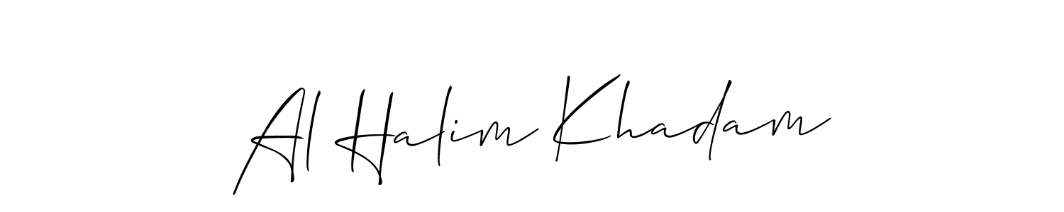 Best and Professional Signature Style for Al Halim Khadam. Allison_Script Best Signature Style Collection. Al Halim Khadam signature style 2 images and pictures png