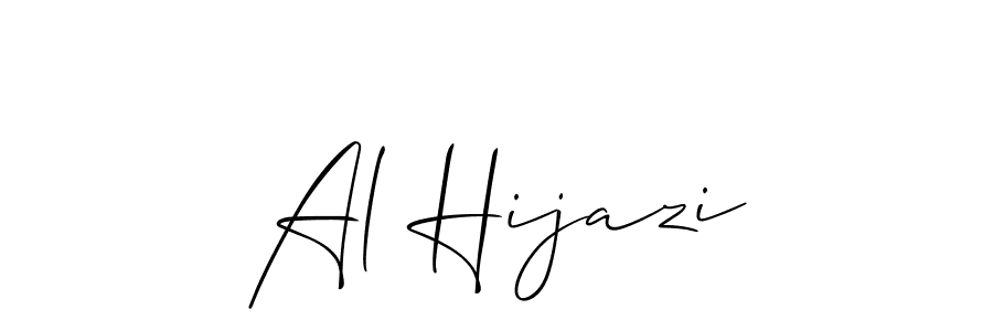 Design your own signature with our free online signature maker. With this signature software, you can create a handwritten (Allison_Script) signature for name Al Hijazi. Al Hijazi signature style 2 images and pictures png