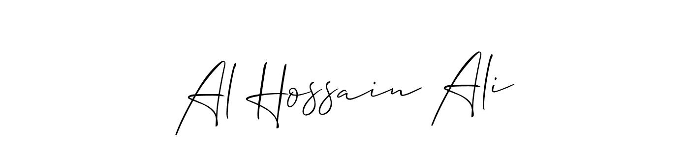 This is the best signature style for the Al Hossain Ali name. Also you like these signature font (Allison_Script). Mix name signature. Al Hossain Ali signature style 2 images and pictures png
