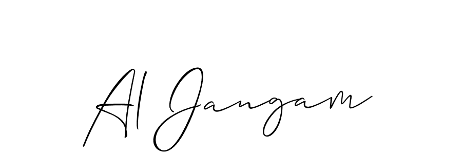 How to make Al Jangam signature? Allison_Script is a professional autograph style. Create handwritten signature for Al Jangam name. Al Jangam signature style 2 images and pictures png
