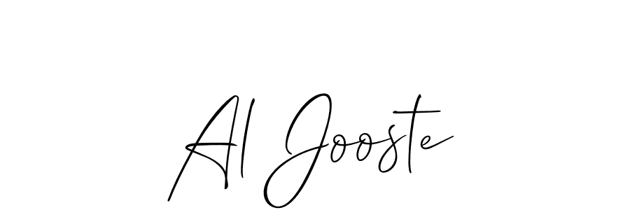 Design your own signature with our free online signature maker. With this signature software, you can create a handwritten (Allison_Script) signature for name Al Jooste. Al Jooste signature style 2 images and pictures png