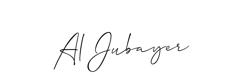How to make Al Jubayer signature? Allison_Script is a professional autograph style. Create handwritten signature for Al Jubayer name. Al Jubayer signature style 2 images and pictures png
