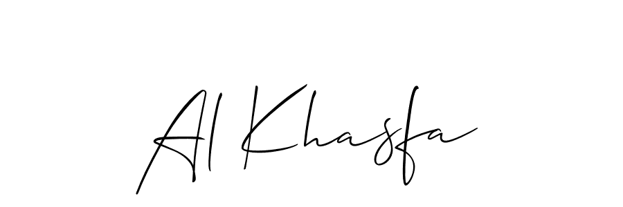 Here are the top 10 professional signature styles for the name Al Khasfa. These are the best autograph styles you can use for your name. Al Khasfa signature style 2 images and pictures png