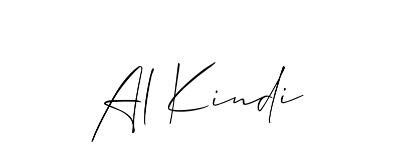 Create a beautiful signature design for name Al Kindi. With this signature (Allison_Script) fonts, you can make a handwritten signature for free. Al Kindi signature style 2 images and pictures png