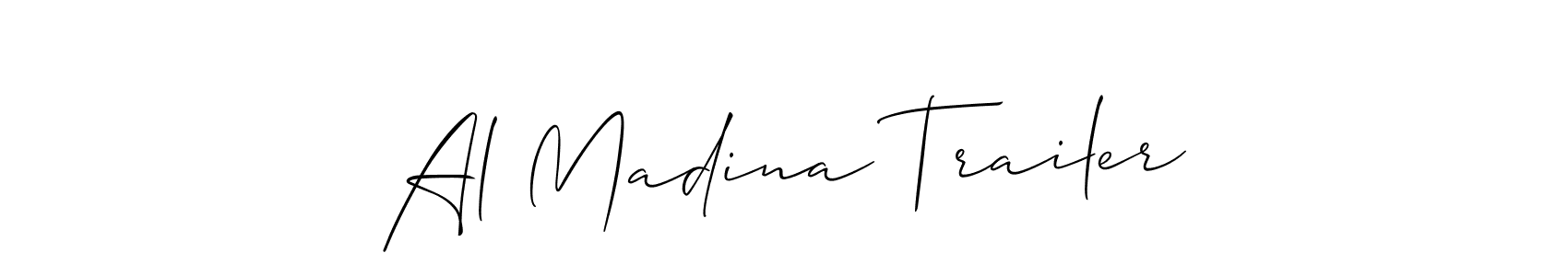 Once you've used our free online signature maker to create your best signature Allison_Script style, it's time to enjoy all of the benefits that Al Madina Trailer name signing documents. Al Madina Trailer signature style 2 images and pictures png