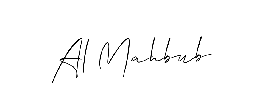 Best and Professional Signature Style for Al Mahbub. Allison_Script Best Signature Style Collection. Al Mahbub signature style 2 images and pictures png