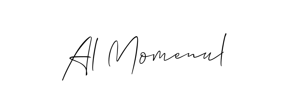 How to Draw Al Momenul signature style? Allison_Script is a latest design signature styles for name Al Momenul. Al Momenul signature style 2 images and pictures png