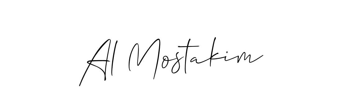 Design your own signature with our free online signature maker. With this signature software, you can create a handwritten (Allison_Script) signature for name Al Mostakim. Al Mostakim signature style 2 images and pictures png