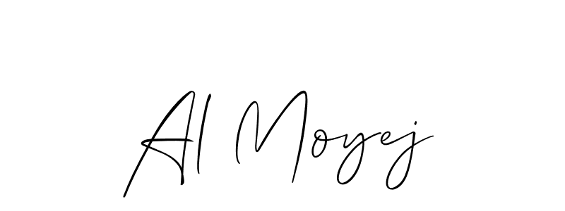 Al Moyej stylish signature style. Best Handwritten Sign (Allison_Script) for my name. Handwritten Signature Collection Ideas for my name Al Moyej. Al Moyej signature style 2 images and pictures png