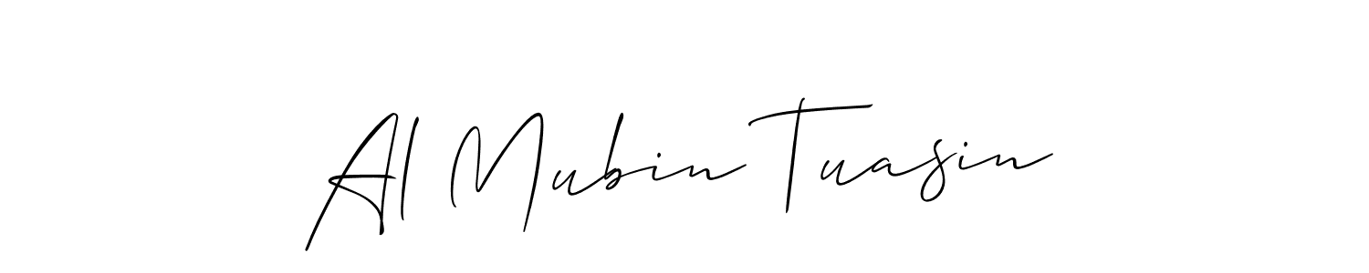 See photos of Al Mubin Tuasin official signature by Spectra . Check more albums & portfolios. Read reviews & check more about Allison_Script font. Al Mubin Tuasin signature style 2 images and pictures png