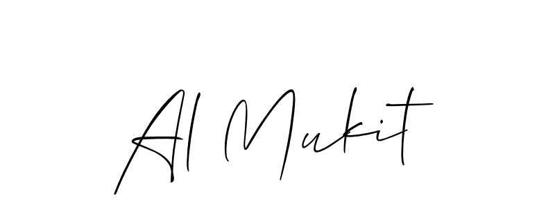 Use a signature maker to create a handwritten signature online. With this signature software, you can design (Allison_Script) your own signature for name Al Mukit. Al Mukit signature style 2 images and pictures png