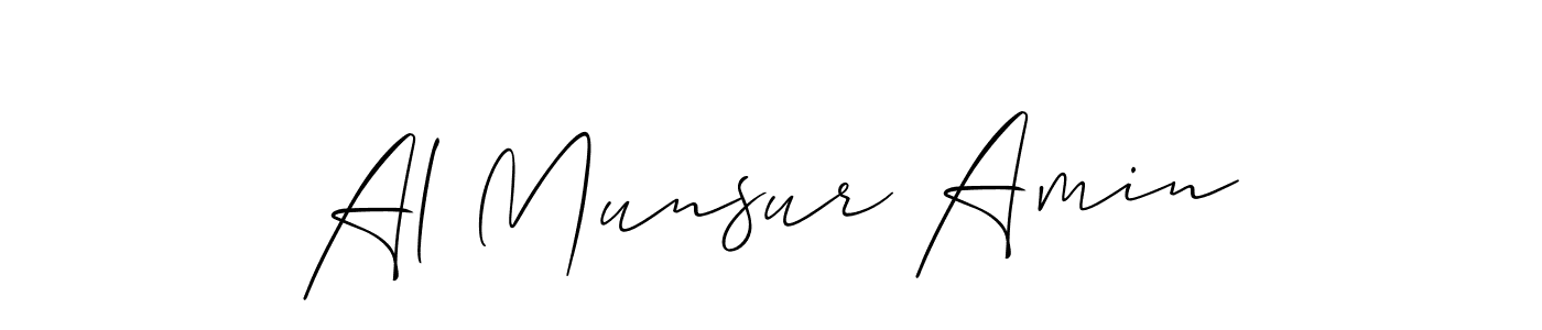 It looks lik you need a new signature style for name Al Munsur Amin. Design unique handwritten (Allison_Script) signature with our free signature maker in just a few clicks. Al Munsur Amin signature style 2 images and pictures png