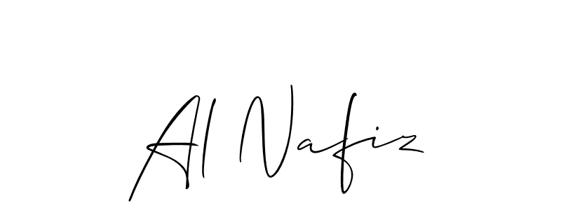 You should practise on your own different ways (Allison_Script) to write your name (Al Nafiz) in signature. don't let someone else do it for you. Al Nafiz signature style 2 images and pictures png