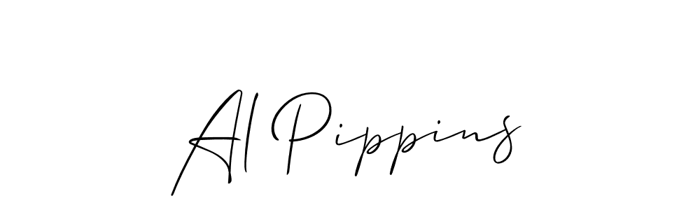 Al Pippins stylish signature style. Best Handwritten Sign (Allison_Script) for my name. Handwritten Signature Collection Ideas for my name Al Pippins. Al Pippins signature style 2 images and pictures png