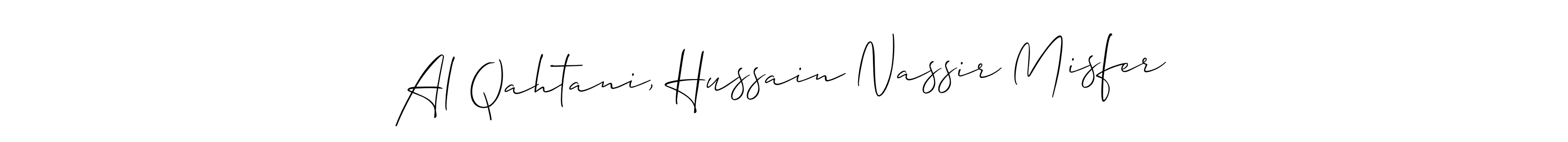 Al Qahtani, Hussain Nassir Misfer stylish signature style. Best Handwritten Sign (Allison_Script) for my name. Handwritten Signature Collection Ideas for my name Al Qahtani, Hussain Nassir Misfer. Al Qahtani, Hussain Nassir Misfer signature style 2 images and pictures png