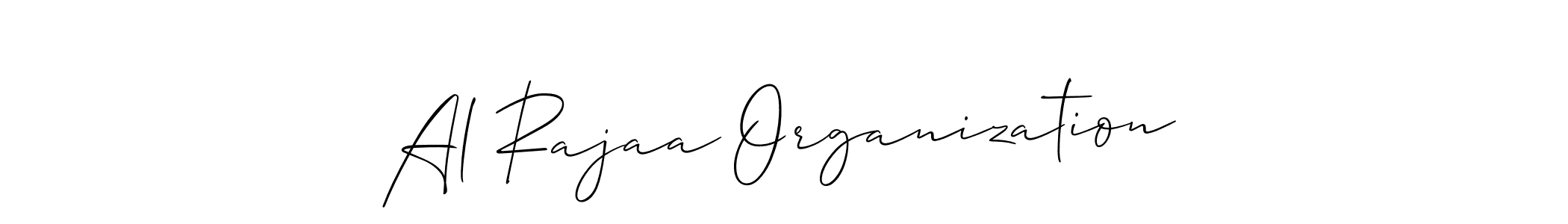 Make a beautiful signature design for name Al Rajaa Organization. With this signature (Allison_Script) style, you can create a handwritten signature for free. Al Rajaa Organization signature style 2 images and pictures png