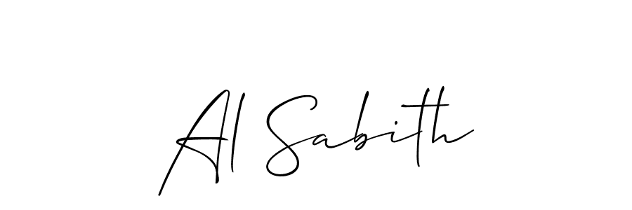 Al Sabith stylish signature style. Best Handwritten Sign (Allison_Script) for my name. Handwritten Signature Collection Ideas for my name Al Sabith. Al Sabith signature style 2 images and pictures png