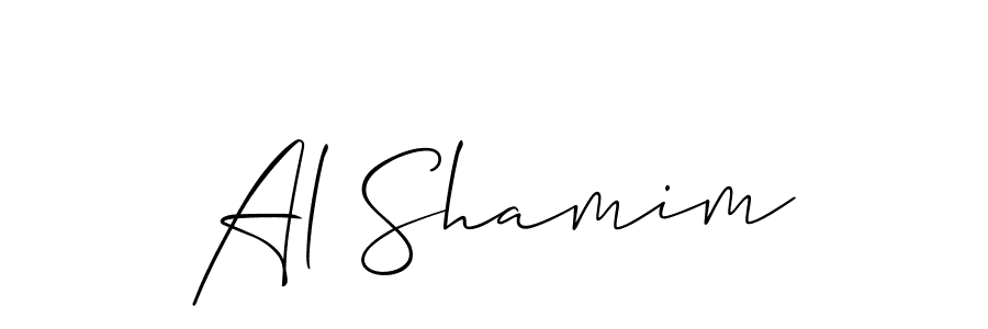 It looks lik you need a new signature style for name Al Shamim. Design unique handwritten (Allison_Script) signature with our free signature maker in just a few clicks. Al Shamim signature style 2 images and pictures png