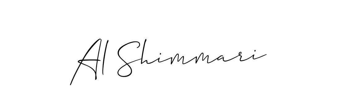 Design your own signature with our free online signature maker. With this signature software, you can create a handwritten (Allison_Script) signature for name Al Shimmari. Al Shimmari signature style 2 images and pictures png