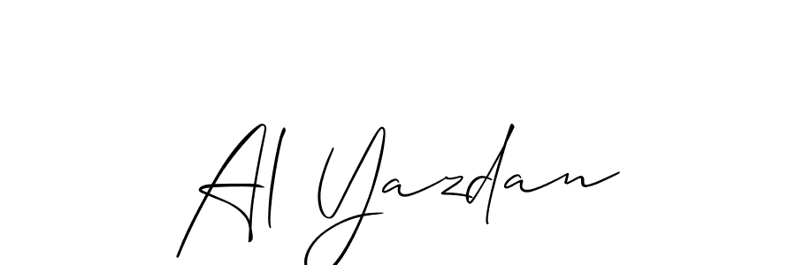 See photos of Al Yazdan official signature by Spectra . Check more albums & portfolios. Read reviews & check more about Allison_Script font. Al Yazdan signature style 2 images and pictures png
