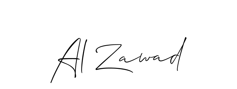 How to make Al Zawad signature? Allison_Script is a professional autograph style. Create handwritten signature for Al Zawad name. Al Zawad signature style 2 images and pictures png