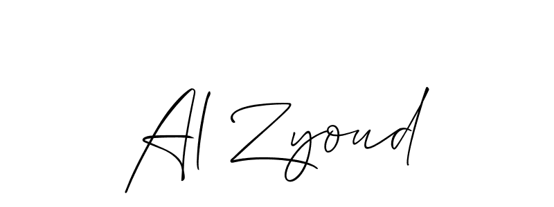 It looks lik you need a new signature style for name Al Zyoud. Design unique handwritten (Allison_Script) signature with our free signature maker in just a few clicks. Al Zyoud signature style 2 images and pictures png