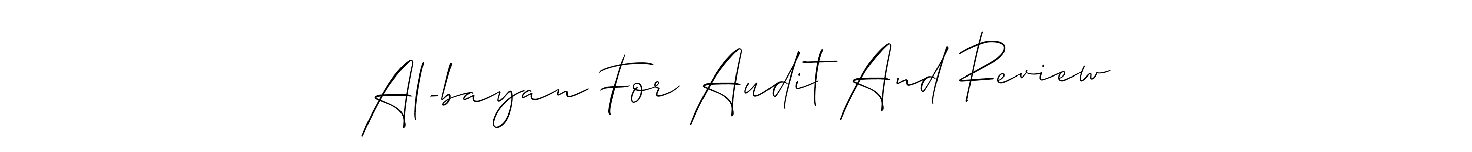 You can use this online signature creator to create a handwritten signature for the name Al-bayan For Audit And Review. This is the best online autograph maker. Al-bayan For Audit And Review signature style 2 images and pictures png