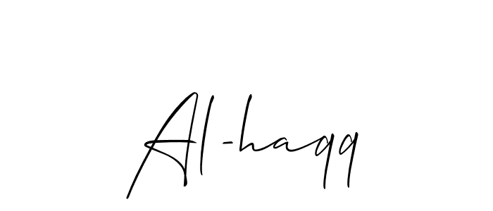 It looks lik you need a new signature style for name Al-haqq. Design unique handwritten (Allison_Script) signature with our free signature maker in just a few clicks. Al-haqq signature style 2 images and pictures png