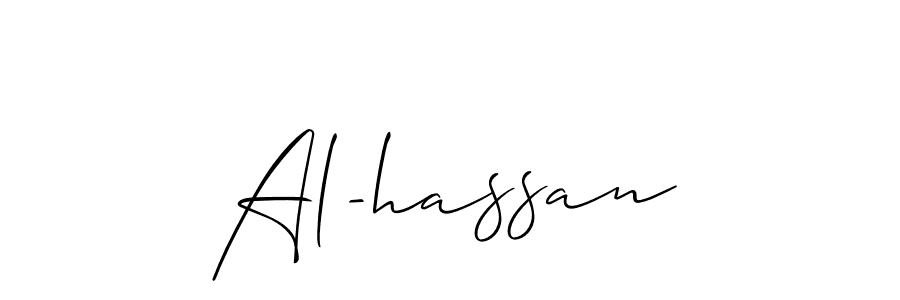 if you are searching for the best signature style for your name Al-hassan. so please give up your signature search. here we have designed multiple signature styles  using Allison_Script. Al-hassan signature style 2 images and pictures png