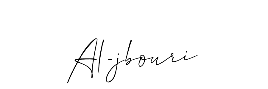 Create a beautiful signature design for name Al-jbouri. With this signature (Allison_Script) fonts, you can make a handwritten signature for free. Al-jbouri signature style 2 images and pictures png