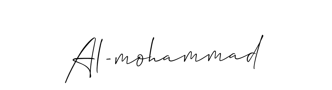 How to Draw Al-mohammad signature style? Allison_Script is a latest design signature styles for name Al-mohammad. Al-mohammad signature style 2 images and pictures png