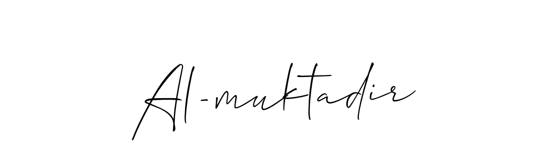 How to make Al-muktadir name signature. Use Allison_Script style for creating short signs online. This is the latest handwritten sign. Al-muktadir signature style 2 images and pictures png