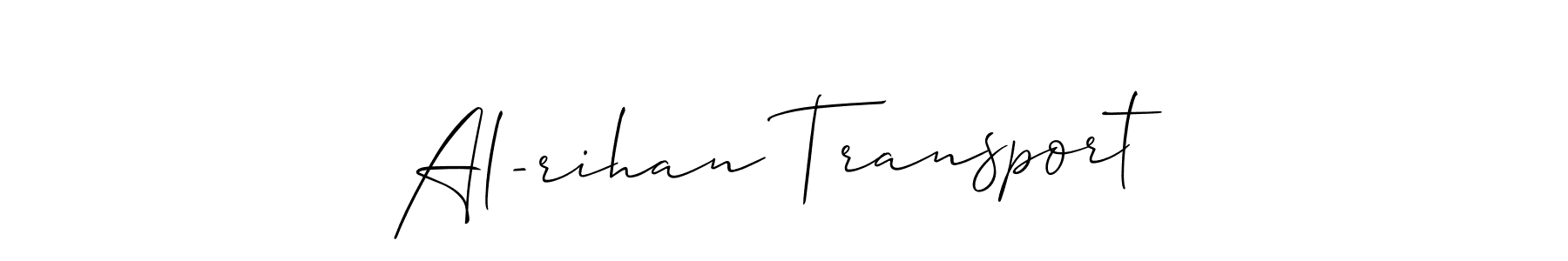 Best and Professional Signature Style for Al-rihan Transport. Allison_Script Best Signature Style Collection. Al-rihan Transport signature style 2 images and pictures png