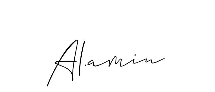 Best and Professional Signature Style for Al.amin. Allison_Script Best Signature Style Collection. Al.amin signature style 2 images and pictures png