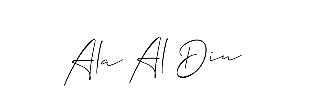 Best and Professional Signature Style for Ala Al Din. Allison_Script Best Signature Style Collection. Ala Al Din signature style 2 images and pictures png