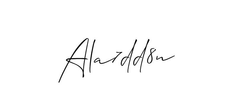 Design your own signature with our free online signature maker. With this signature software, you can create a handwritten (Allison_Script) signature for name Ala7dd8n. Ala7dd8n signature style 2 images and pictures png