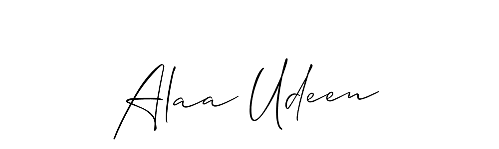 Best and Professional Signature Style for Alaa Udeen. Allison_Script Best Signature Style Collection. Alaa Udeen signature style 2 images and pictures png