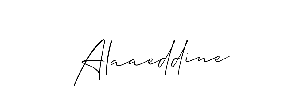 if you are searching for the best signature style for your name Alaaeddine. so please give up your signature search. here we have designed multiple signature styles  using Allison_Script. Alaaeddine signature style 2 images and pictures png