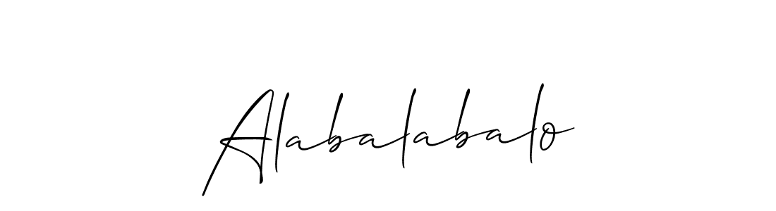 Best and Professional Signature Style for Alabalabalo. Allison_Script Best Signature Style Collection. Alabalabalo signature style 2 images and pictures png