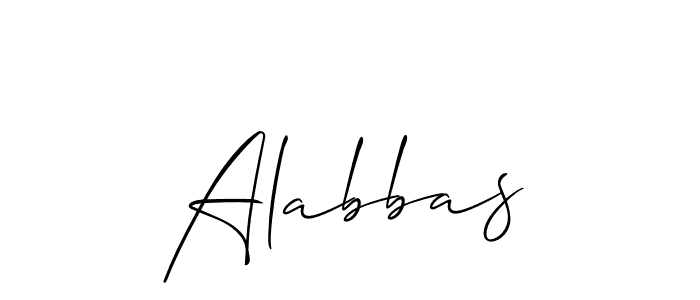 Allison_Script is a professional signature style that is perfect for those who want to add a touch of class to their signature. It is also a great choice for those who want to make their signature more unique. Get Alabbas name to fancy signature for free. Alabbas signature style 2 images and pictures png