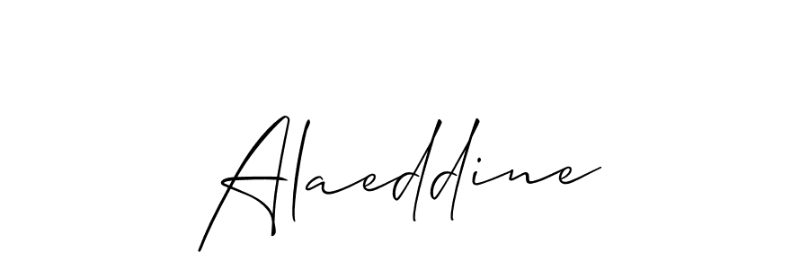 Similarly Allison_Script is the best handwritten signature design. Signature creator online .You can use it as an online autograph creator for name Alaeddine. Alaeddine signature style 2 images and pictures png