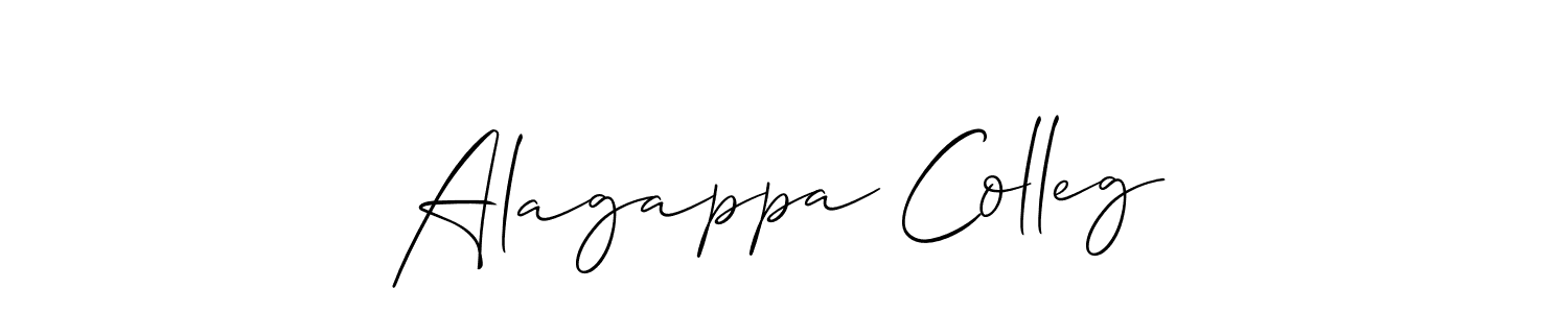 It looks lik you need a new signature style for name Alagappa Colleg. Design unique handwritten (Allison_Script) signature with our free signature maker in just a few clicks. Alagappa Colleg signature style 2 images and pictures png